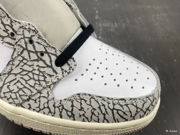 Rep TBK High Jordan White Air 1 OG DZ5485-052 Cement 0608